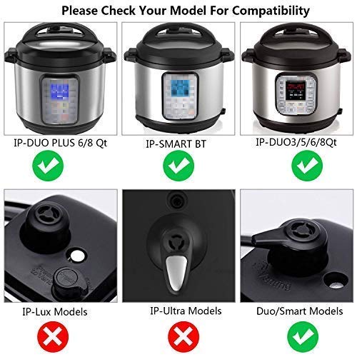 Steam Release Accessory Diverter Fits Instant pot 3, 5, 6, 8 Qt Duo & Smart Models Only, Made By High Grade Food Silicone，Helps Protect Cabinets-Green - Thumbnail 4