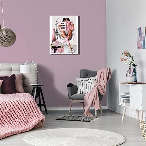 African American Wall Art Black Girl with Fashion Gifts Wall Art Black