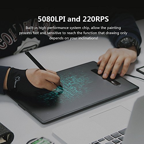 Parblo Island A609 Digital Drawing Tablet with 2048 Levels Pressure Battery-Free Pen for Computers, Graphic Tablet for Digital Art Sketch, Paint, Design - Thumbnail 2