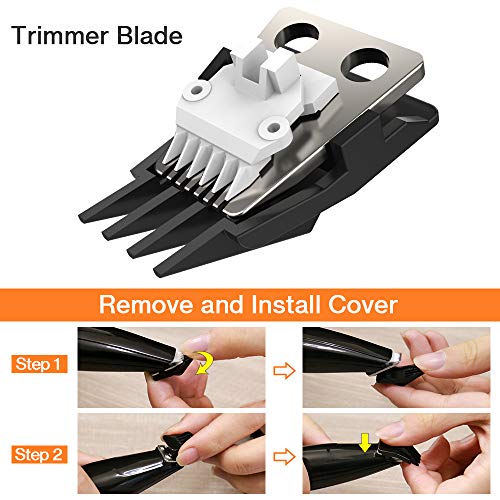 Dog Clippers, Pet Grooming Trimmers Kit Professional 2-Speed Low Noise Cordless Electric Pet Trimmer, USB Rechargeable Electric Pet Hair Clippers for Dogs Cats Around Face, Paws, Eyes, Ears, Rump