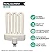 Think Crucial 2 Replacement for Miracle-Gro AeroGarden B Grow Bulb, Fluorescent Light Projection, 7 x 5 x 4.25 in, Compatible with Part # 970904-0200 & 100340