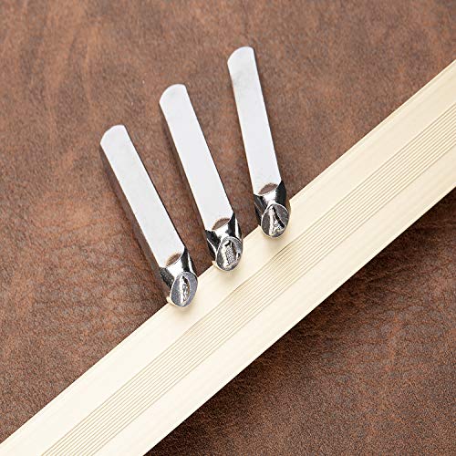 Special Impression Metal Stamping Kit - for Clear and Accurate Impression - 5/32 inch Steel Alloy Stamping Kit, for Leather, Clay, Plastics, Metal, Wood - Kit - Thumbnail 5