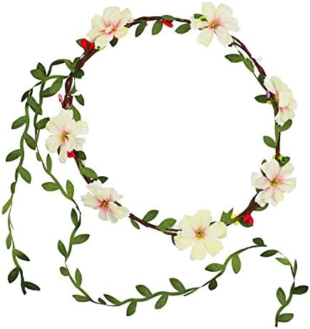 Lovful Womens Flower Vine Crown Rattan Tiaras Headbands Garland Party Beach Decoration