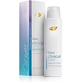 Dove Clinical + Care Antiperspirant Deodorant Dry Spray for Women Original Clean with Nourishing Serum 3.8 oz