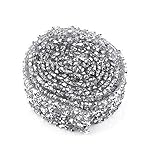 Crystal Rhinestone Ribbon, Sparkling Diamond Rhinestone Bling Ribbon Roll Decorative Banding Belt Ribbon Wrap for Wedding, Cake Decoration, Party, and Floral Arrangements, 1Yard (x 1.18