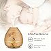 Ultrasonic Aroma Diffuser, Natalie Styx Essential Oil Diffuser, Cool Mist Humidifier, 7 Colors LED Lights, Waterless Auto Shut Off, 300ml Wood Grain Diffuser for Home Office