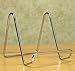 BANBERRY DESIGNS Silver Wire Easel Display Stand - Smooth Chrome Metal - 3 Inch High - Pack of 6