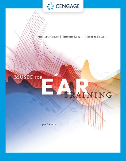 Music For Ear Training W/Mindtap