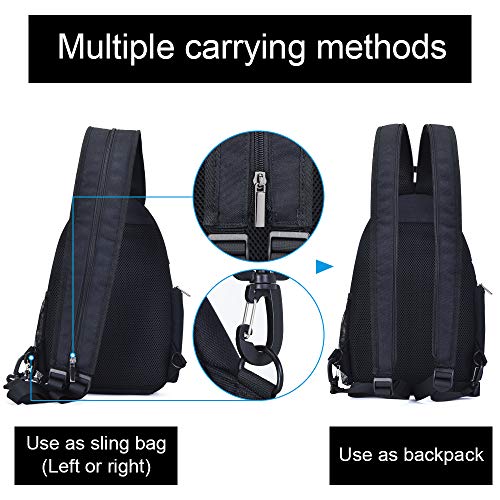 CADeN Camera Bag Sling Backpack, Camera Case Bag with USB Charging Port Compatible for DSLR/SLR