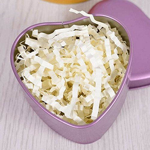 Crinkle Cut Paper Shred Filler for Packing and Filling Gift Baskets , Natural Craft Bedding in White (10 LB, WHITE)