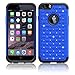 iPhone 6 Plus Case, Sparkle Shimmer Case for iPhone 6 Plus,EC™ Heavy Duty Shock Absorbing Dual Layer Studded Rhinestone Bling Hybrid Protective Case Cover for iPhone 6 Plus 5.5 (Dark Blue)