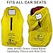 Car Seat Travel Bag - Ultra Rugged Ballistic Nylon, Best for Airport Gate Check in Bag for Car Seat Comfortable Padded Shoulder Strap and Carry Handle, Yellow