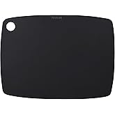 Wood Fiber Cutting Board for Kitchen - High Density, Non-Porous, BPA-Free, Reversible Chopping Board, Dishwasher Safe, Knife-Friendly Cutting Board for Meat, Bread, Fruit, 14.6" x 10.8", Black