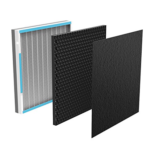 Oregon Scientific Air Purifier Replacement Filter - 3-in-1 True HEPA Filter Set Compatible with Air Purifier CF8410