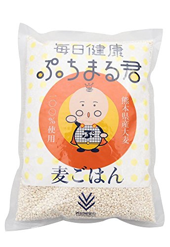 西田精麦 毎日健康 ぷちまる君 1kg 熊本県産 大麦 × 2袋