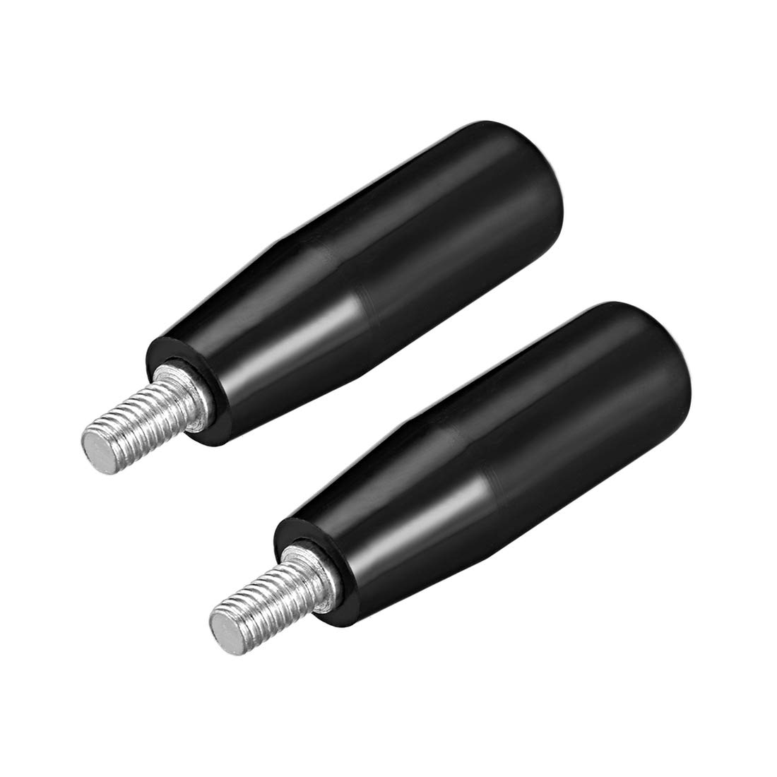 sourcing map 2 Pcs Revolving Handwheel Machine Handle M6 Male Threaded Stem