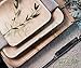 10'' Square Disposable Bamboo, Areca Palm Leaf Plates (25 Pack) + 6