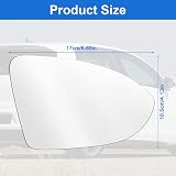 URAQT Right Heated Wing Mirror Glass for VW Golf MK7 2013-2020 Convex Aspherical view 8