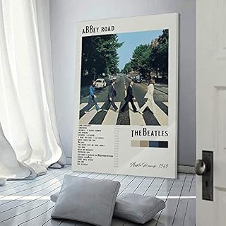 XYDQ Poster décoratif sur toile The Beatles Abbey Road pour salon, chambre à coucher 50 x 75 cm - Les Beatles, Paul McCartney, John Lennon, RIngo Starr, George Harrison XYDQ Poster décoratif sur toile The Beatles Abbey Road pour salon, chambre à coucher 50 x 75 cm – Image 3