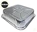 8x8 Foil Pans (55 Pack) - 8 Inch Square Aluminum Pans - Disposable Baking Pans for Heating, Prepping Food & Baking Cakes - Aluminum Baking Pans Disposable - 8 x 8 Baking Pan - Bottom: 6.5x6.5