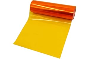 idain 12 by 48 Inches Self Adhesive Headlight, Tail Lights, Fog Lights Tint Vinyl Wrap Film Roll,Orange