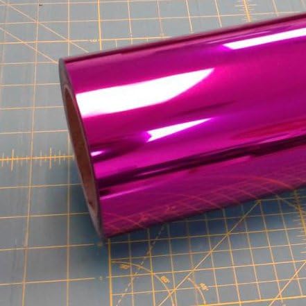 Fuschia DecoFilm Brilliant 19" x 5' Iron on Heat Transfer Vinyl Roll, HTV