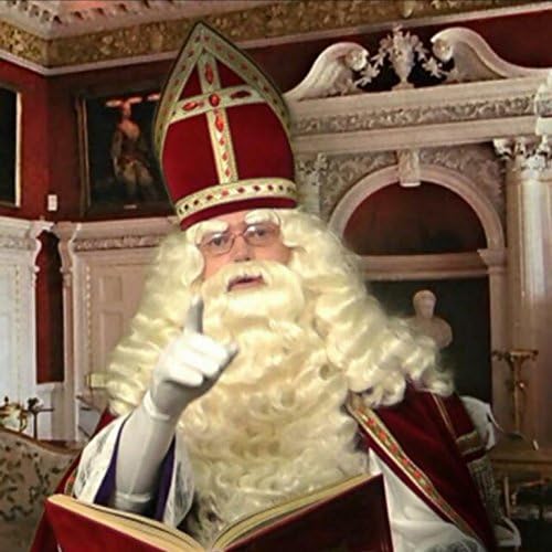 Saint Nicholas / Santa Claus Wig + Beard deluxe off-white