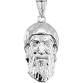 Claddagh Gold Fine Sterling Silver Saint Charbel/Sharbel Catholic Patron Pendant