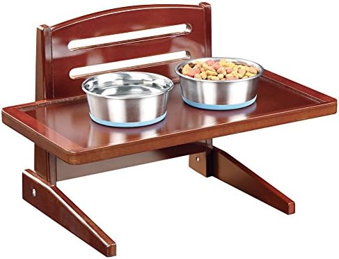 Adjustable Height Wooden Doggie Tray - Adjust Easily To 5 Height Levels By Etna