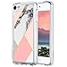 ULAK iPod Touch 6 Case, iPod 5 Case, iPod Touch 7 Clear Case Slim Anti-Scratch Flexible Soft TPU Bumper Hybrid Shockproof Protective Case for Apple iPod Touch 5/6th/7th Gen, Pin Marble