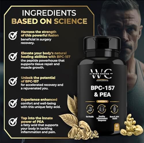 Wise Choice Supplements BPC 157 Peptide Capsules & Pea | 60 Caps | Healing Optimization for Surgery, Wounds, Scar Treatment & Bruising (2) in Kenya | Whizz Wise Choice Supplements BPC 157 Peptide Capsules & Pea | 60 Caps | Healing Optimization for Surgery, Wounds, Scar Treatment & Bruising (2) in Kenya | Whizz