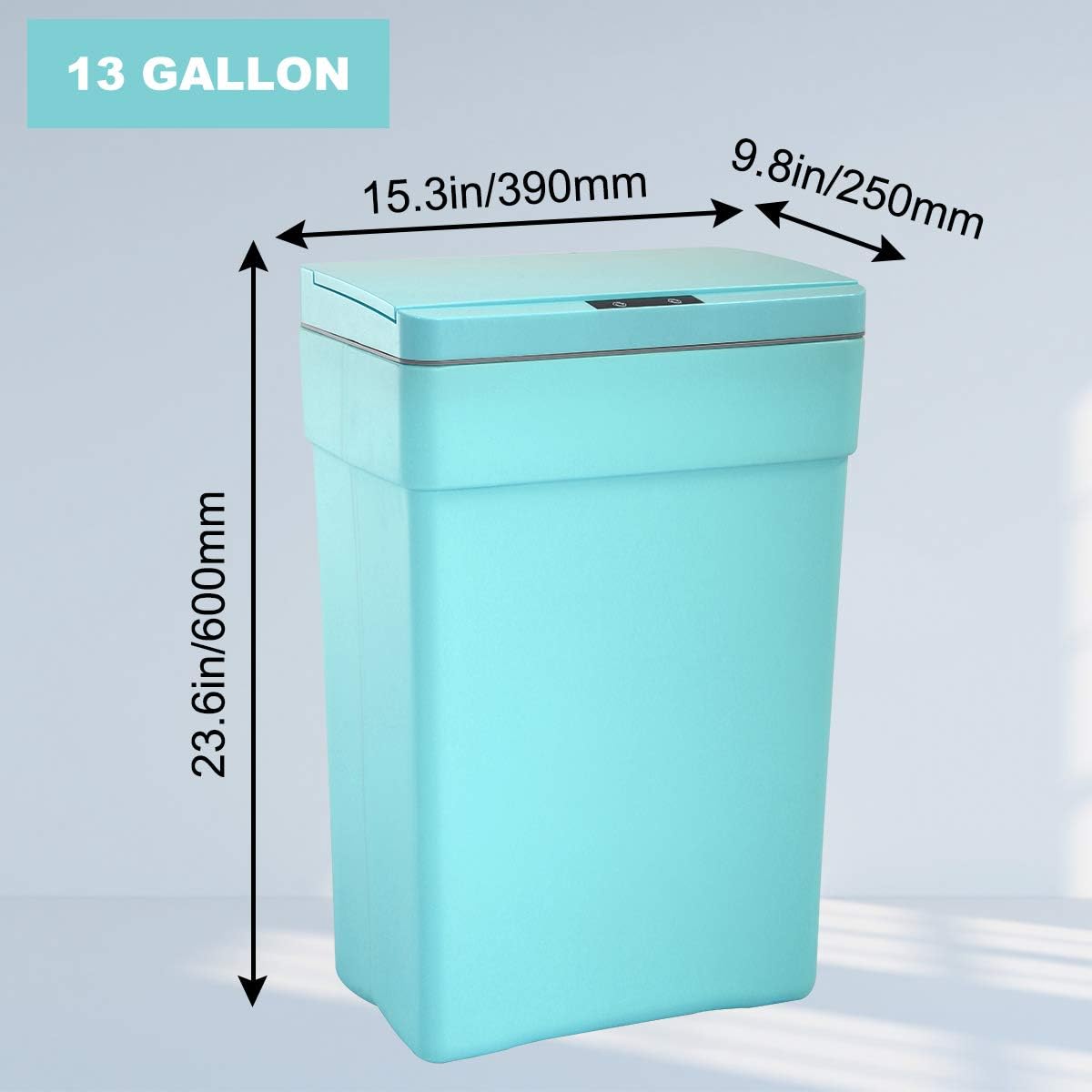LLLstore 13 Gallon/ 50 Liter Trash Can, Automatic Touchless