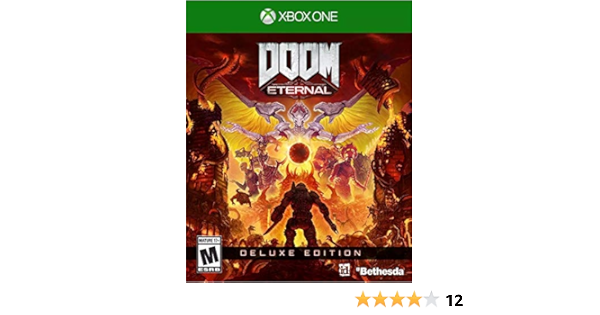 Amazon Com Bethesda Softworks Doom Eternal Deluxe Edition For Xbox One Video Games