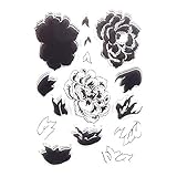 DECORA Color Layering Flower Clear Rubber Stamp for Scrapbooking and Card Making