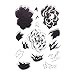 DECORA Color Layering Flower Clear Rubber Stamp for Scrapbooking and Card Making