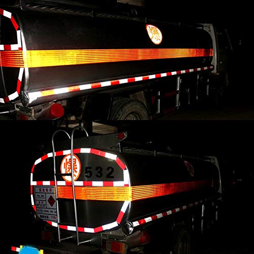 Brightplus DOT-C2 Reflective Conspicuity Tape Safety 2-Inch-by-30-Feet Roll High Visibility Reflective Strip Self Adhesive Stickers (9m)