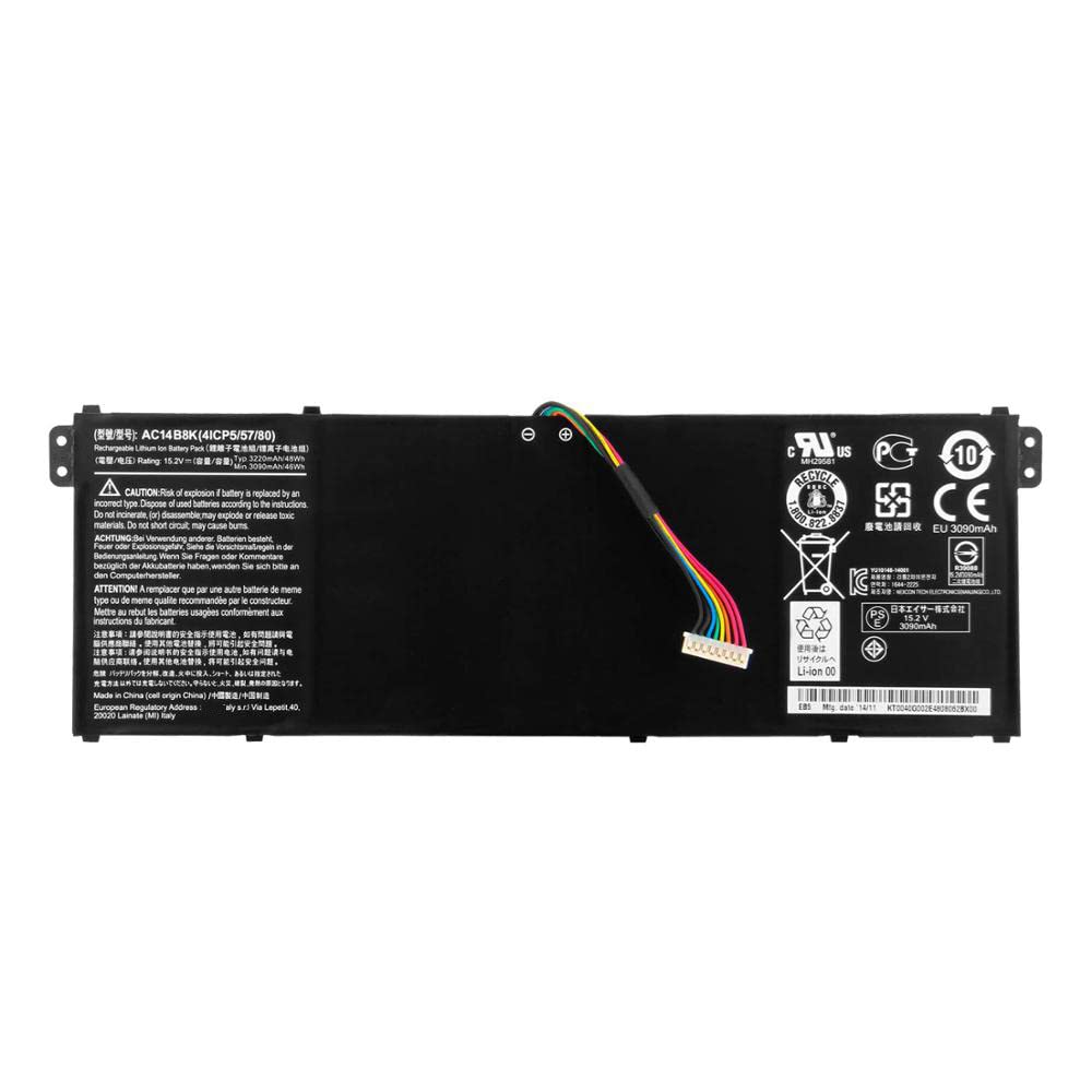 7XINbox 15.2V 48Wh AC14B8K Laptop Battery compatible with Acer Aspire ES1-131 ES1-311 ES1-331 ES1-511 V3-111 V3-371 V5-132 E5-771G Chromebook 11 13 C810 C910 CB3-531 CB5-311 CB5-571 CB3-111