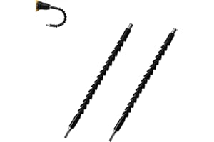 OANRUYAN Superbit,Flexible Drill Bit Extension from any Angle,Super Bit Screwdriver Flexible Bends and Twists 360 degrees,Bendable Superbit Tool Shaft (2pcs,Black)