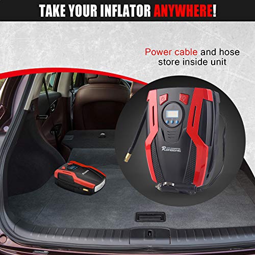 image for BOSONER Portable Air Compressor Pump, Tire Inflator, 12V DC Portable A