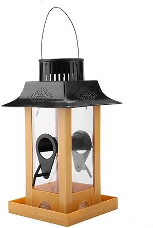 Bicaquu Bird Feeder Solar Led Light Bird Feeder Station Hanging