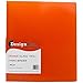 JAM Paper Plastic 1 inch Binder - Orange 3 Ring Binder - Sold Individually