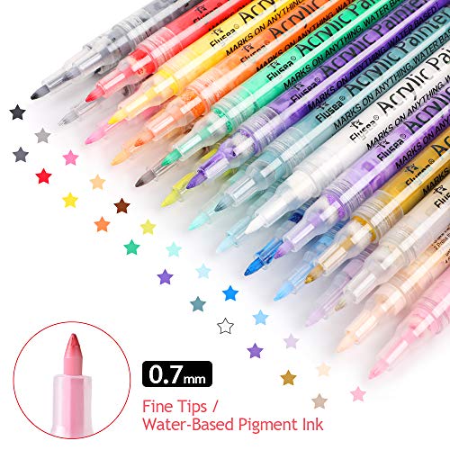 24 FINE-POINT ACRYLIC PENS