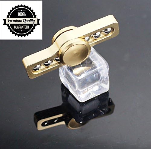 Fidget Spinner, Casety Metal Tri Hand Spinner Ultra Fast Bearings Finger Toy Stress Reducer For ADD ADHD Anxiety Adult Children - Golden