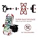 Bike & Motorcycle Phone Mount for iPhone X,8,8 Plus,7,7 Plus,6,6 Plus Samsung Galaxy or any Cellphone Smartphone Mountain, City & Road Bicycle Handlebar Holder-Black