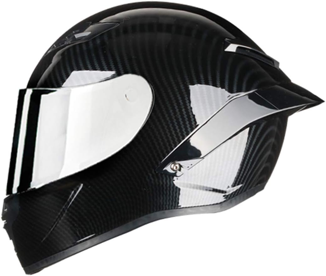 ShenLightHen Carbon Fiber Full Face Motorcycle Helmet Racing Helmet Motocross Off Road Helmet