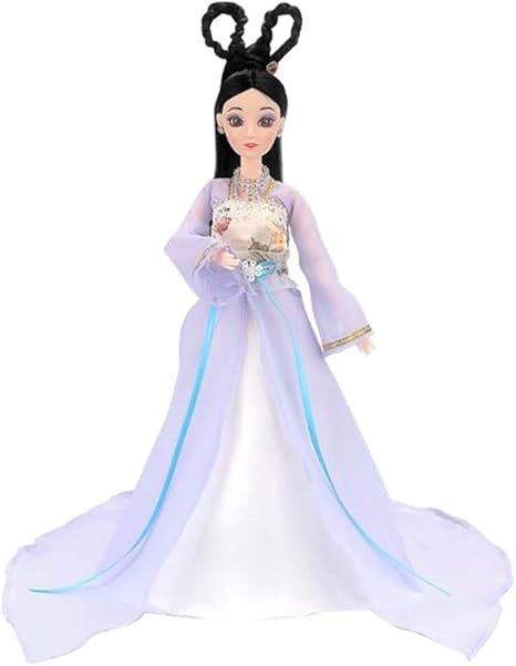 Amazon 女の子の人形人形古代中国の服王女 女神おもちゃギフト 紫 人形ケース おもちゃ