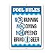Honey Dew Gifts, Funny Pool Sign, Pool Rules Bring Beer, 9 inch by12 inch, Pool Signs and Decor, HDG-1080