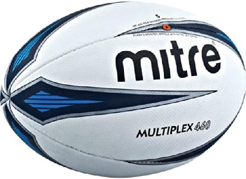 Mitre Multiplex Professional Match Rugby Ball - White, Size 4