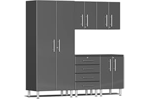 Ulti-MATE UG22050G 5-Piece Garage Cabinet Kit in Graphite Grey Metallic