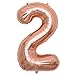 EASUTE 40inch Number 2018 Foil Balloons Graduation Balloons New Year Festival Party Decorations Graduation Event Anniversary Party Supplies (rose gold)